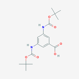 molecular formula C17H24N2O6 B558751 3,5-Bis((tert-butoxycarbonyl)amino)benzoic acid CAS No. 133887-83-9