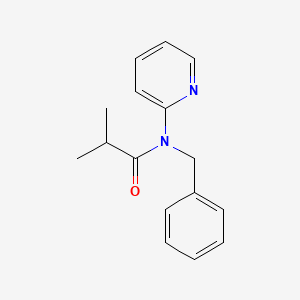 molecular formula C16H18N2O B5587517 N-benzyl-2-methyl-N-2-pyridinylpropanamide 