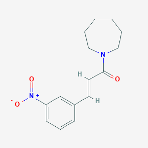molecular formula C15H18N2O3 B5587598 1-[3-(3-nitrophenyl)acryloyl]azepane 