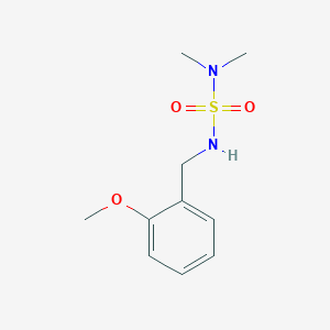 molecular formula C10H16N2O3S B5587644 N'-(2-methoxybenzyl)-N,N-dimethylsulfamide 