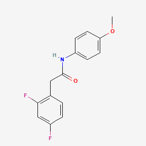 molecular formula C15H13F2NO2 B5587679 2-(2,4-difluorophenyl)-N-(4-methoxyphenyl)acetamide 