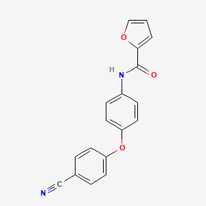 molecular formula C18H12N2O3 B5587688 N-[4-(4-cyanophenoxy)phenyl]-2-furamide 