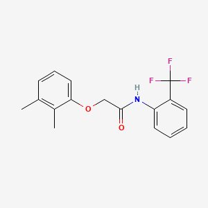 molecular formula C17H16F3NO2 B5587780 2-(2,3-dimethylphenoxy)-N-[2-(trifluoromethyl)phenyl]acetamide 