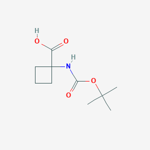 molecular formula C10H17NO4 B558782 1-((tert-Butoxycarbonyl)amino)cyclobutanecarboxylic acid CAS No. 120728-10-1
