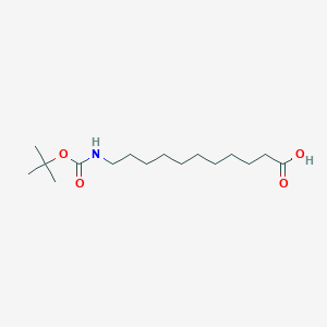 molecular formula C16H31NO4 B558784 11-((tert-Butoxycarbonyl)amino)undecanoic acid CAS No. 10436-25-6