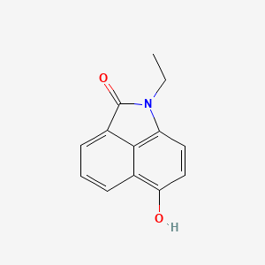 molecular formula C13H11NO2 B5587852 1-ethyl-6-hydroxybenzo[cd]indol-2(1H)-one 