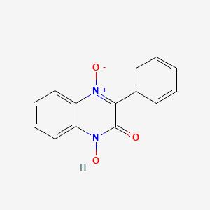 molecular formula C14H10N2O3 B5587869 1-羟基-3-苯基-2(1H)-喹喔啉酮 4-氧化物 