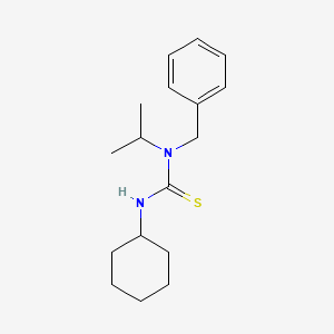 molecular formula C17H26N2S B5587882 N-benzyl-N'-cyclohexyl-N-isopropylthiourea 