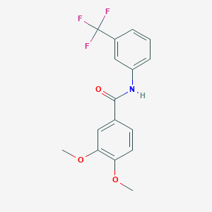 molecular formula C16H14F3NO3 B5587894 3,4-dimethoxy-N-[3-(trifluoromethyl)phenyl]benzamide 