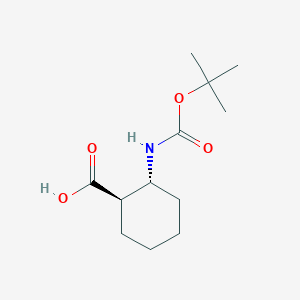 molecular formula C12H21NO4 B558791 trans-2-((tert-Butoxycarbonyl)amino)cyclohexanecarboxylic acid CAS No. 209128-50-7