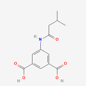 molecular formula C13H15NO5 B5587934 5-[(3-methylbutanoyl)amino]isophthalic acid 