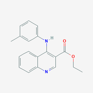 molecular formula C19H18N2O2 B5587963 ethyl 4-[(3-methylphenyl)amino]-3-quinolinecarboxylate 