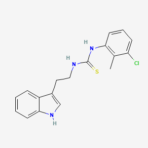 N-(3-chloro-2-methylphenyl)-N'-[2-(1H-indol-3-yl)ethyl]thiourea