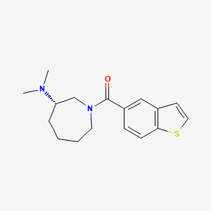 molecular formula C17H22N2OS B5587977 (3S)-1-(1-benzothien-5-ylcarbonyl)-N,N-dimethylazepan-3-amine 