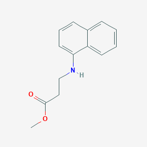 molecular formula C14H15NO2 B5588008 methyl N-1-naphthyl-beta-alaninate 