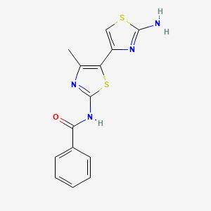 molecular formula C14H12N4OS2 B5588018 N-(2-amino-4'-methyl-4,5'-bi-1,3-thiazol-2'-yl)benzamide 