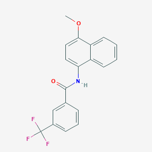 molecular formula C19H14F3NO2 B5588028 N-(4-methoxy-1-naphthyl)-3-(trifluoromethyl)benzamide 