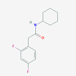 molecular formula C14H17F2NO B5588030 N-cyclohexyl-2-(2,4-difluorophenyl)acetamide 