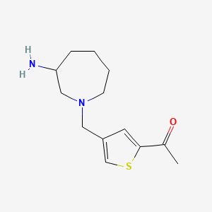 molecular formula C13H20N2OS B5588057 1-{4-[(3-amino-1-azepanyl)methyl]-2-thienyl}ethanone dihydrochloride 
