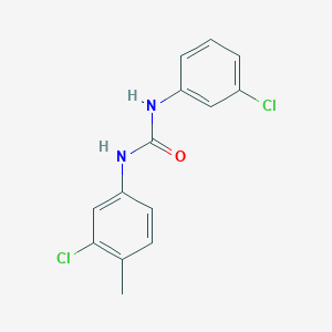 molecular formula C14H12Cl2N2O B5588085 N-(3-chloro-4-methylphenyl)-N'-(3-chlorophenyl)urea 