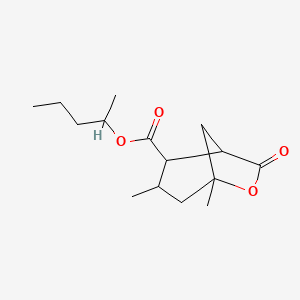 molecular formula C15H24O4 B5588128 1-methylbutyl 3,5-dimethyl-7-oxo-6-oxabicyclo[3.2.1]octane-2-carboxylate 