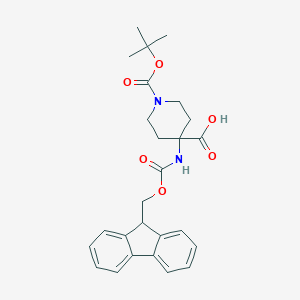 molecular formula C26H30N2O6 B558817 N-Boc-4-(Fmoc-amino)piperidine-4-carboxylic acid CAS No. 183673-66-7