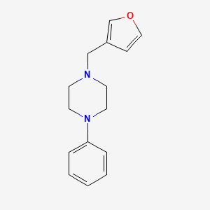 molecular formula C15H18N2O B5588184 1-(3-呋喃甲基)-4-苯基哌嗪 