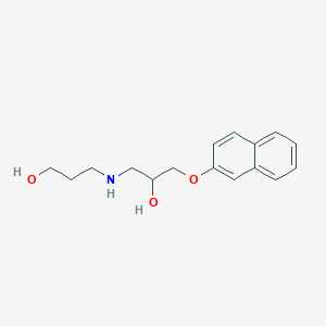 molecular formula C16H21NO3 B5588194 3-{[2-羟基-3-(2-萘氧基)丙基]氨基}-1-丙醇 