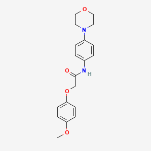 2-(4-methoxyphenoxy)-N-[4-(4-morpholinyl)phenyl]acetamide