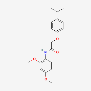 molecular formula C19H23NO4 B5588281 N-(2,4-dimethoxyphenyl)-2-(4-isopropylphenoxy)acetamide 