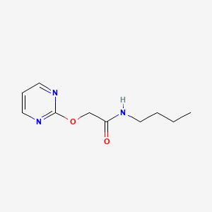 molecular formula C10H15N3O2 B5588363 N-butyl-2-(2-pyrimidinyloxy)acetamide 