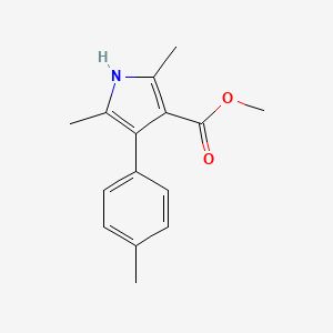 molecular formula C15H17NO2 B5588415 methyl 2,5-dimethyl-4-(4-methylphenyl)-1H-pyrrole-3-carboxylate 