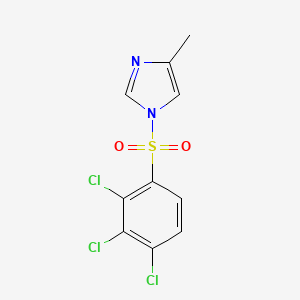 molecular formula C10H7Cl3N2O2S B5588467 4-甲基-1-[(2,3,4-三氯苯基)磺酰基]-1H-咪唑 