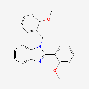 molecular formula C22H20N2O2 B5588622 1-(2-甲氧基苄基)-2-(2-甲氧基苯基)-1H-苯并咪唑 