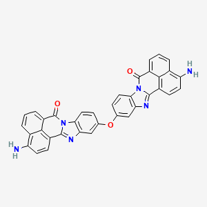 molecular formula C36H20N6O3 B5588626 11,11'-oxybis(3-amino-7H-benzimidazo[2,1-a]benzo[de]isoquinolin-7-one) 