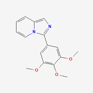 molecular formula C16H16N2O3 B5588636 3-(3,4,5-三甲氧基苯基)咪唑并[1,5-a]吡啶 