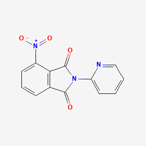 molecular formula C13H7N3O4 B5588646 4-nitro-2-(2-pyridinyl)-1H-isoindole-1,3(2H)-dione 