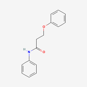 molecular formula C15H15NO2 B5588682 3-phenoxy-N-phenylpropanamide 