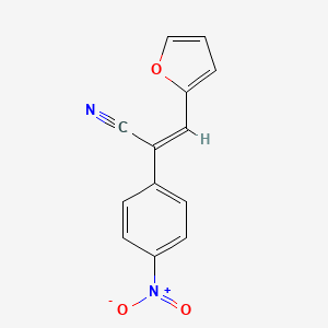 molecular formula C13H8N2O3 B5588694 3-(2-呋喃基)-2-(4-硝基苯基)丙烯腈 