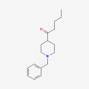 molecular formula C17H25NO B5588697 1-(1-benzyl-4-piperidinyl)-1-pentanone 