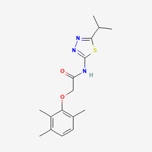 molecular formula C16H21N3O2S B5588699 N-(5-isopropyl-1,3,4-thiadiazol-2-yl)-2-(2,3,6-trimethylphenoxy)acetamide 