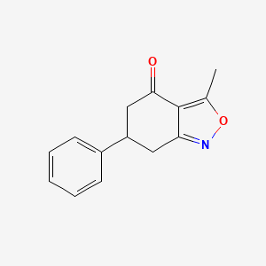 molecular formula C14H13NO2 B5588750 3-methyl-6-phenyl-6,7-dihydro-2,1-benzisoxazol-4(5H)-one 