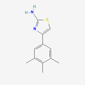molecular formula C12H14N2S B5588788 4-(3,4,5-三甲基苯基)-1,3-噻唑-2-胺 