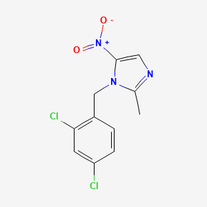 molecular formula C11H9Cl2N3O2 B5588838 1-(2,4-dichlorobenzyl)-2-methyl-5-nitro-1H-imidazole 
