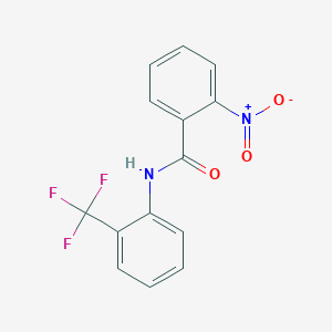 molecular formula C14H9F3N2O3 B5588876 2-nitro-N-[2-(trifluoromethyl)phenyl]benzamide CAS No. 5354-60-9