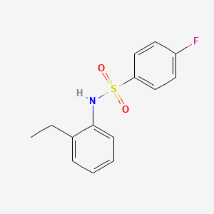 molecular formula C14H14FNO2S B5588914 N-(2-ethylphenyl)-4-fluorobenzenesulfonamide CAS No. 7454-77-5