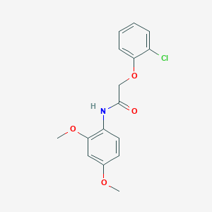 molecular formula C16H16ClNO4 B5588987 2-(2-氯苯氧基)-N-(2,4-二甲氧基苯基)乙酰胺 