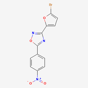 3-(5-bromo-2-furyl)-5-(4-nitrophenyl)-1,2,4-oxadiazole