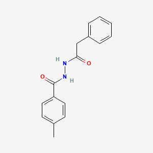 molecular formula C16H16N2O2 B5589016 4-methyl-N'-(phenylacetyl)benzohydrazide CAS No. 5324-66-3