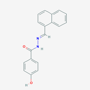 molecular formula C18H14N2O2 B5589045 4-hydroxy-N'-(1-naphthylmethylene)benzohydrazide 